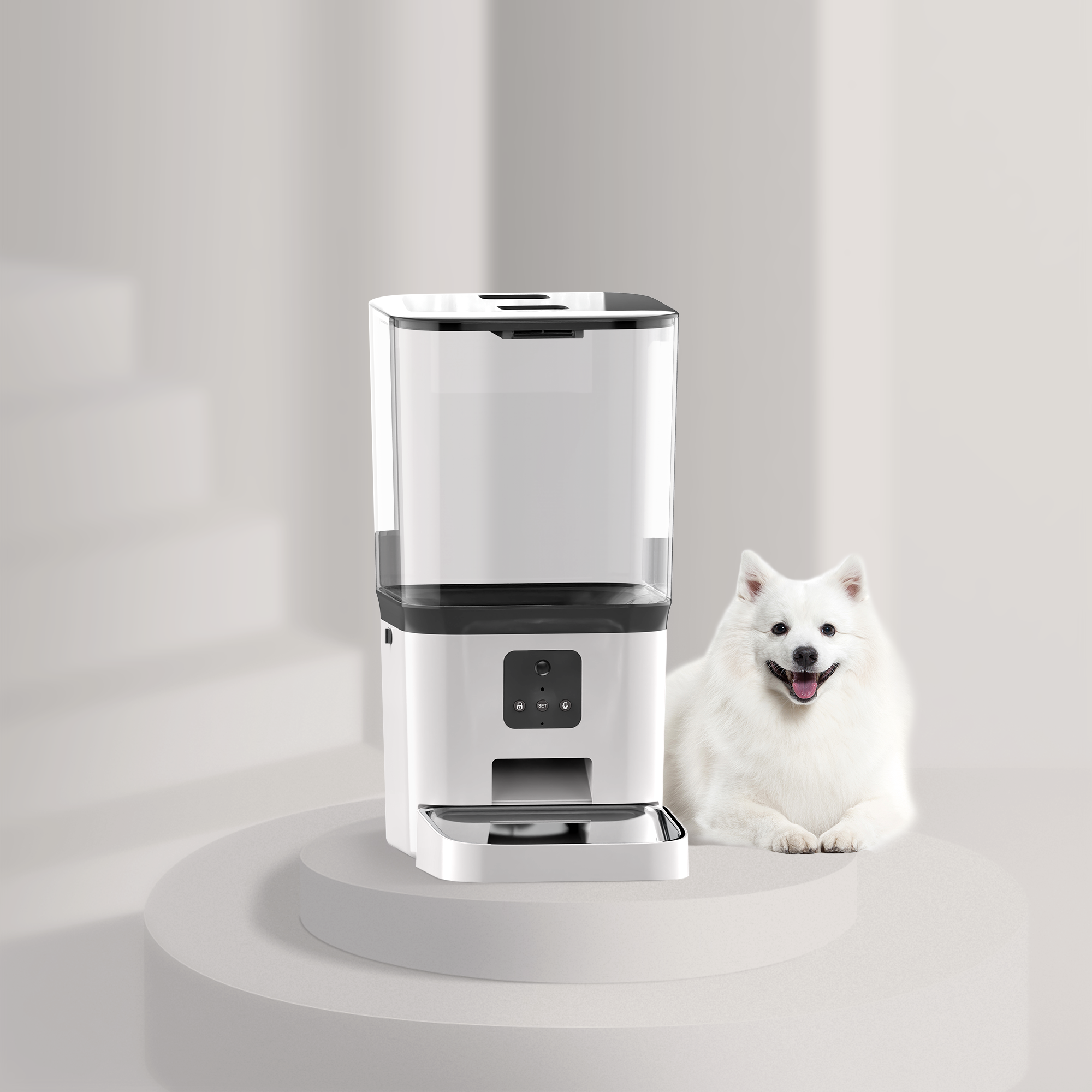 Aplikace dálkové ovládání 15l PET Automatic Feeder Dog Cat Smart Pet Food Sadester WiFi Pet Feeder Bowl